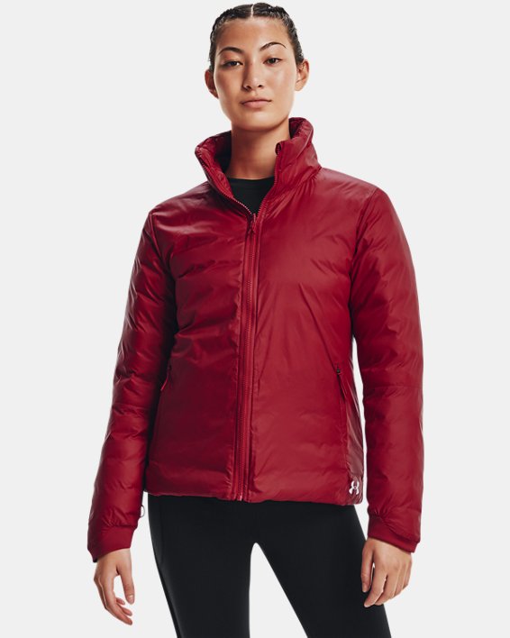 Women's UA Storm ColdGear® Infrared Down 3-in-1 Jacket, Red, pdpMainDesktop image number 3